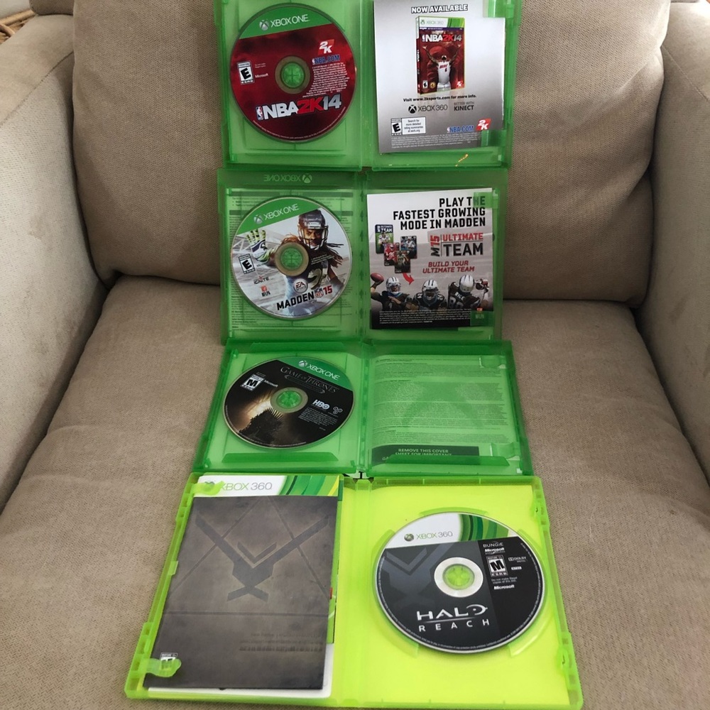 XBOX Game Bundle: Madden football, NBA Basketball, HALO Reach, Game of Thrones - Picture 6 of 8
